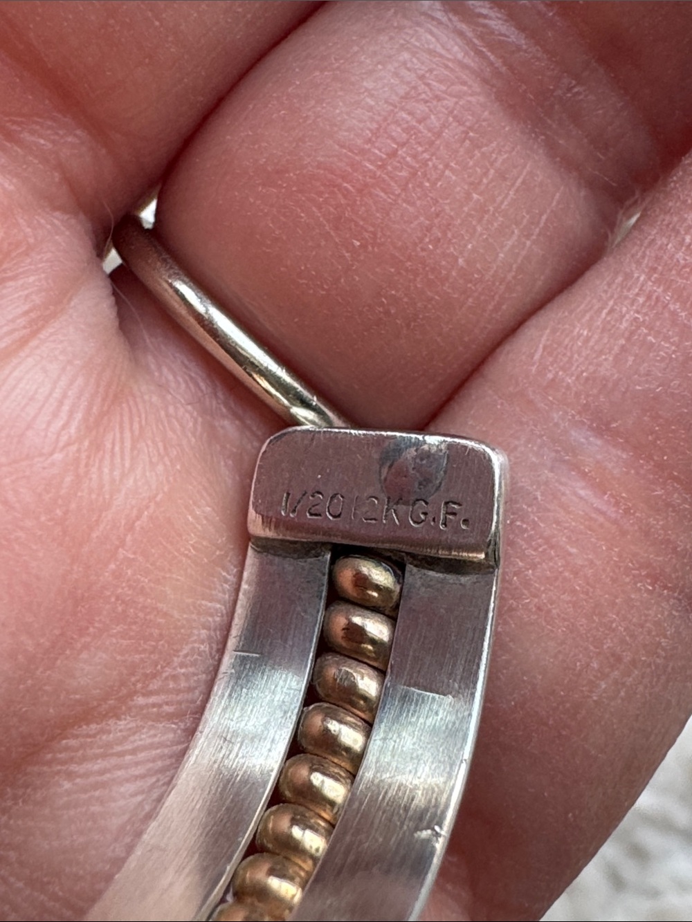 Sterling Silver Gold Filled Tahe Bracelet - Picture 3 of 4